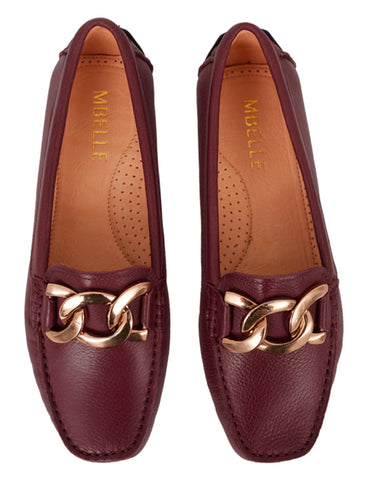 Mocassim Giulia Burgundy