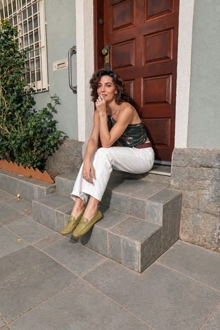 Mocassim Silvia Couro Olio