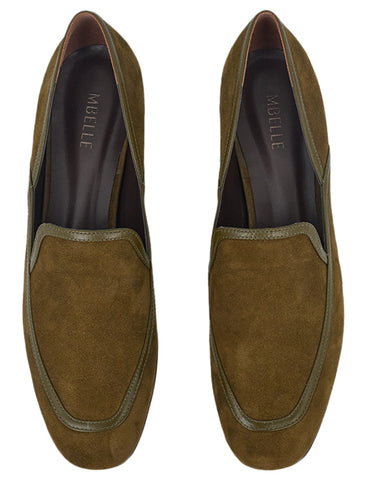 Loafer Aria Camurça Alcaparra