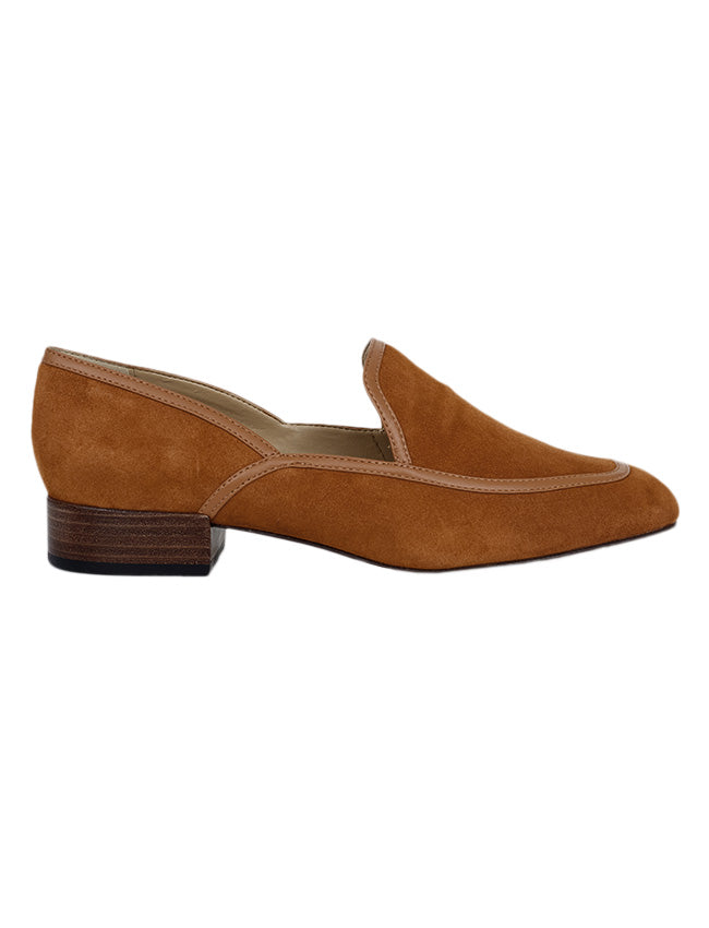 Loafer Aria Camurça Caramelo