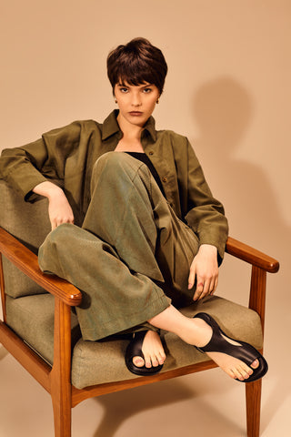 Rasteira Olimpia Preta