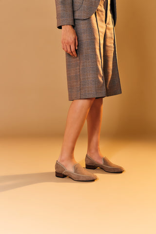 Loafer Aria Camurça Kakhi